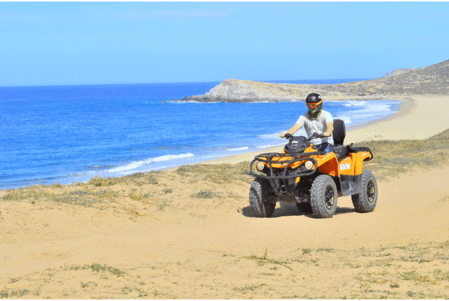 atv on beach in los cabos